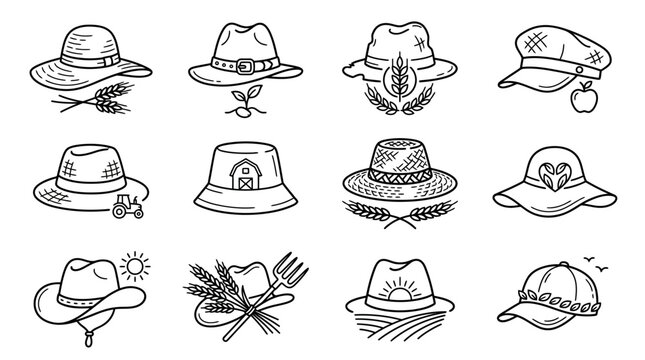 Variety of Hats on Display.
