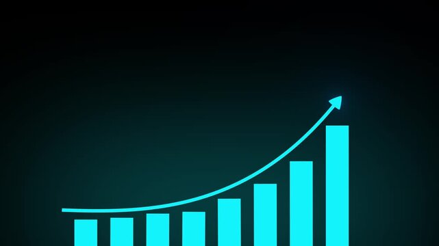 Business development to success and growing growth concept, Businessman pointing arrow graph corporate future growth plan.4k motion graphics video animation