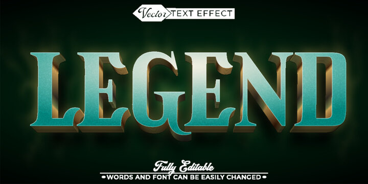  Epic Legend Mythic Glory Typography Vector Fully Editable Smart Object Text Effect