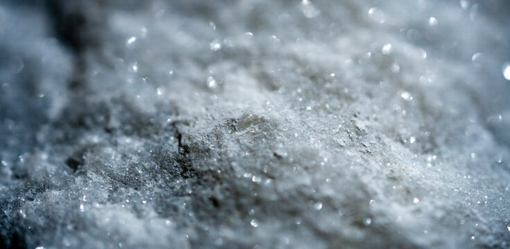 Mineral crystal macro texture natural surface. Mineral crystalline rock structure geology detail. Mineral quartz crystal natural formation pattern. Mineral texture background natural stone structure.