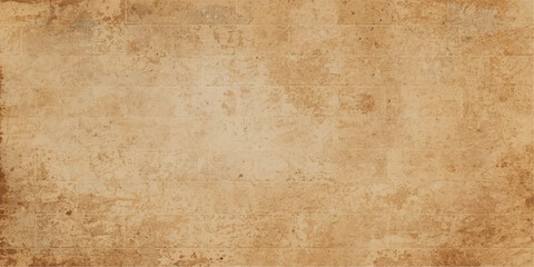 Fototapeta premium Vintage aged parchment paper texture background with grunge stains, antique worn beige blank page wallpaper design, retro textured canvas backdrop