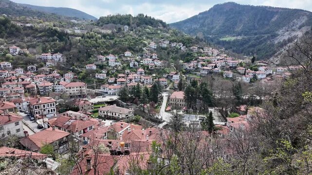 Goynuk Town, located in Bolu, Turkey, is an important tourism city with its old Ottoman houses and historical monuments.