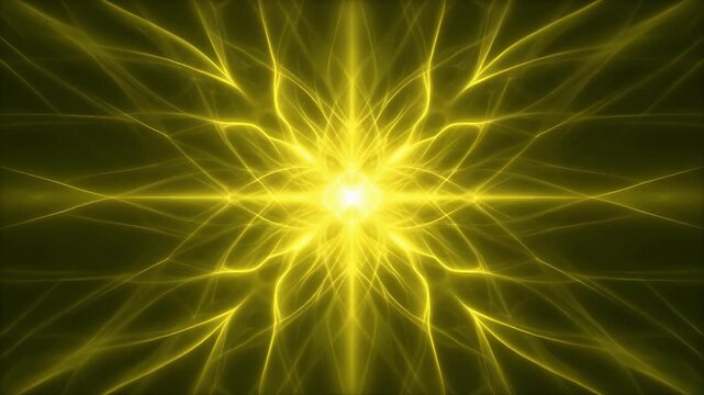 Solar Plexus Aura Radiant Yellow Glowing from Center Emitting Confidence Vibe