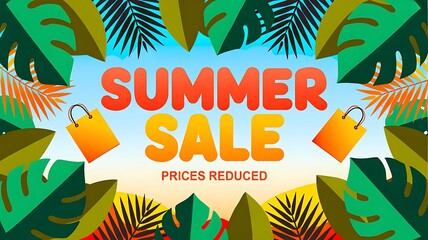 Obraz premium summer holiday poster
