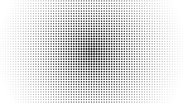 Abstract Halftone Pattern with Square Dots in Monochrome Minimalist Style