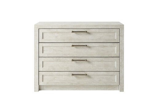 Dresser isolated on a transparent background.