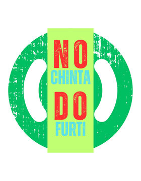 t-shirt design no chinta do furti