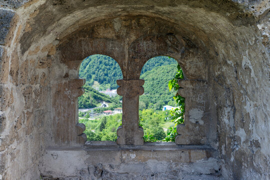 Medieval stone citadel, Jajce Fortress in Bosnia and Herzegovina