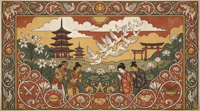 Kandyan Peace Murals Hiroshima Day Tribute
