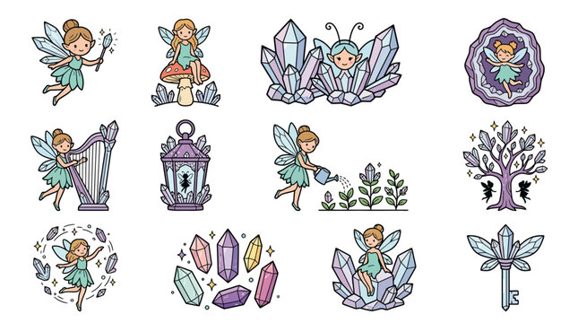 Fairy Tale Elements: Fairies, Crystals, Magical Objects