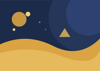 Obraz premium moon and stars