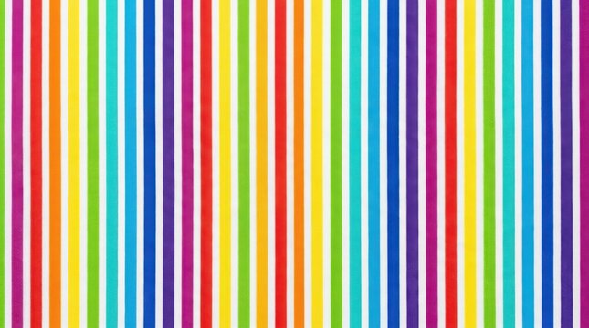 Colorful vertical stripes on white background
