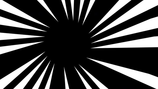 Loopable Anime Radial Burst Flash Invert Transition Overlay 4K