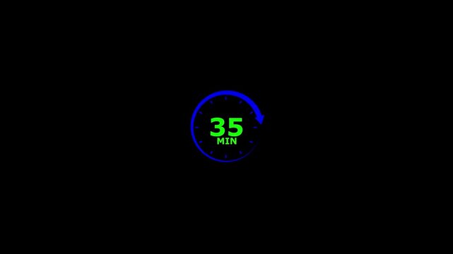Blue glowing abstract circular motion seamless loop animation isolated on black background
