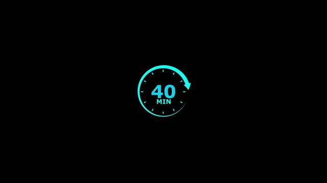Neon cyan glowing looping circle animation isolated black background neon circle animation