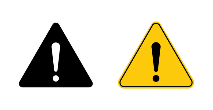 Hazard Alert and Safety Caution Symbol Vector