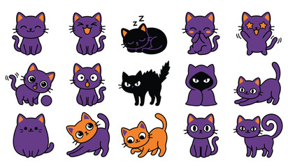 Halloween black cats © Md Shaikot