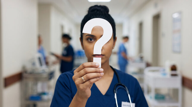 Professional holding Question mark, Question mark concept, concept for assessments, test, exam, quiz, puzzle, knowledge checks backgrounds, concept of help, concept of solution.