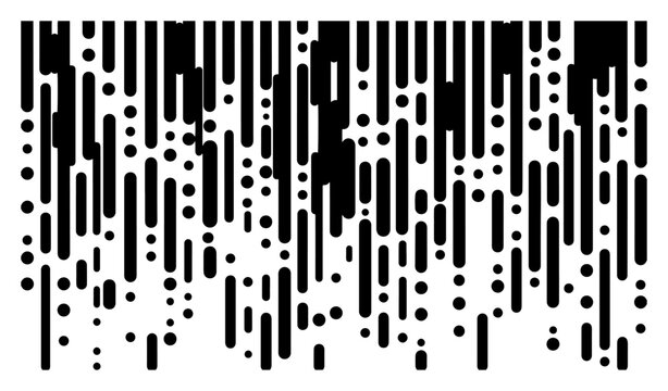 Vertical dashed lines and dots creating abstract geometric pattern with dripping effect style