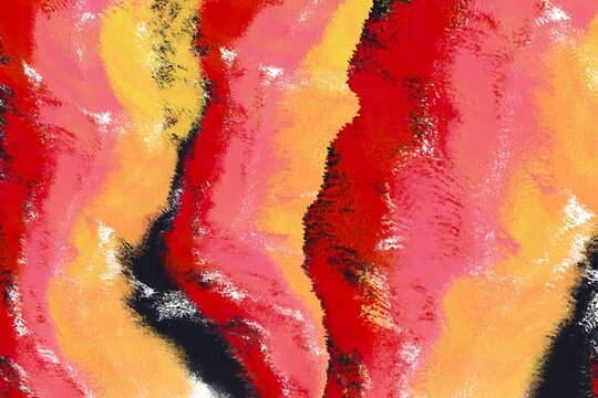 Abstract organic texture with warm coral and amber flow