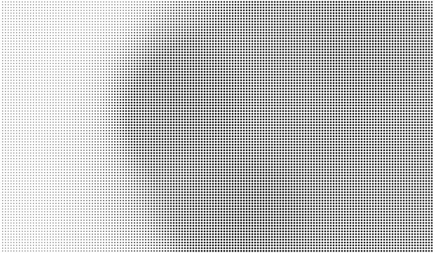 Abstract Halftone Pattern in Gray Tones with Dot Matrix Design
