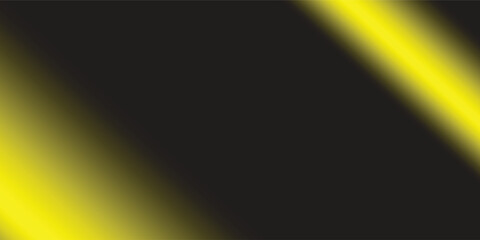 Naklejka premium Abstract Black and Yellow Blurred Gradient Background with Soft Glowing Organic Shapes and Copy Space, vector design