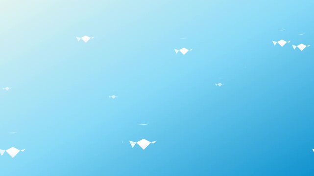 abstract origami birds flying geometric vector background