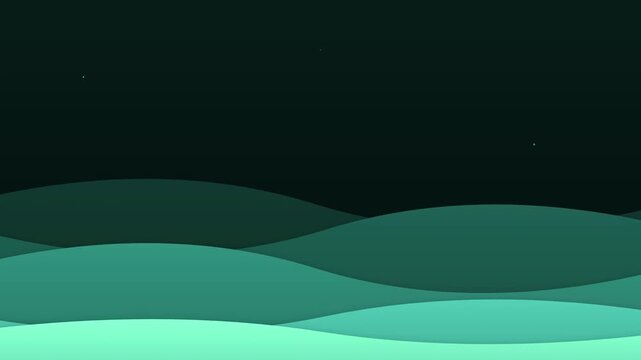 abstract paper cut layered depth vector background