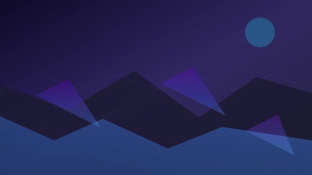 Abstract Polygon Terrain Low Poly Vector Background