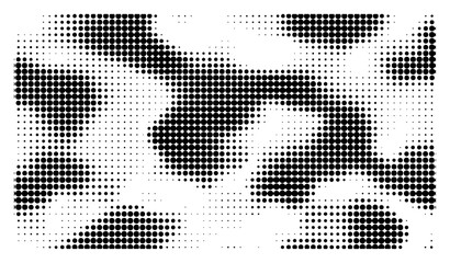 Camouflage pattern with halftone dots in an abstract military style © Tomas