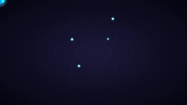 Atomic Particle Orbit Scientific Molecule Bond Vector Motion
