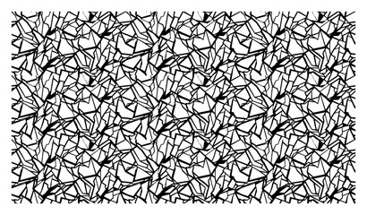 Obraz premium Shattered glass shards with sharp geometric edges in abstract linework pattern