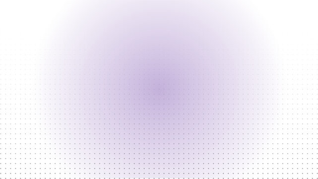 Purple halftone dot gradient background, minimalist lavender radial pattern vector, soft violet circular dither texture for modern graphic design