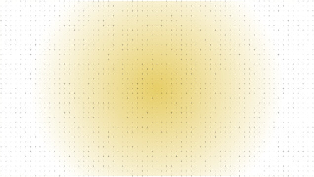 Golden halftone dot pattern on white background, abstract yellow gradient circle texture, minimalist vector geometric backdrop for graphic design
