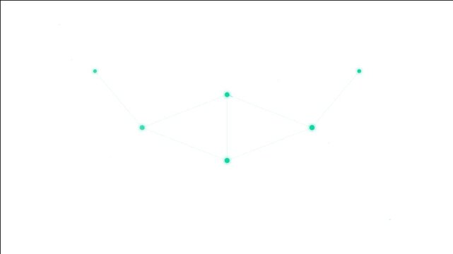 clean vector synaptic loop teal white minimal