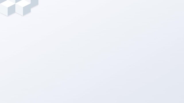clean white gray isometric cube texture animation