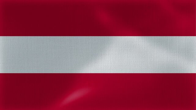Austria Flag Animation With Fabric Texture