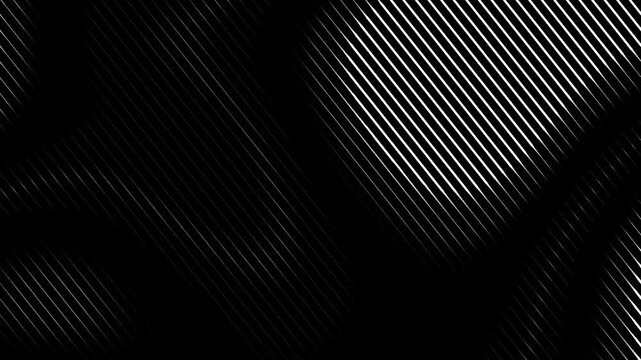 Abstract monochrome diagonal wave texture with black and white mesh gradients, elegant futuristic striped surface