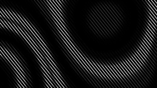 Abstract monochrome diagonal wave texture with black and white mesh gradients, elegant futuristic striped surface