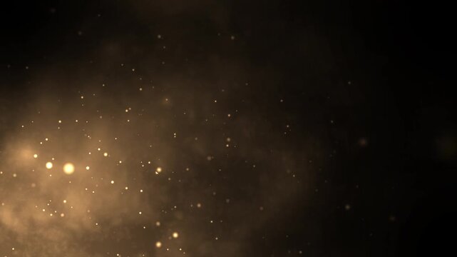 simple gold dust particles FHD motion background
