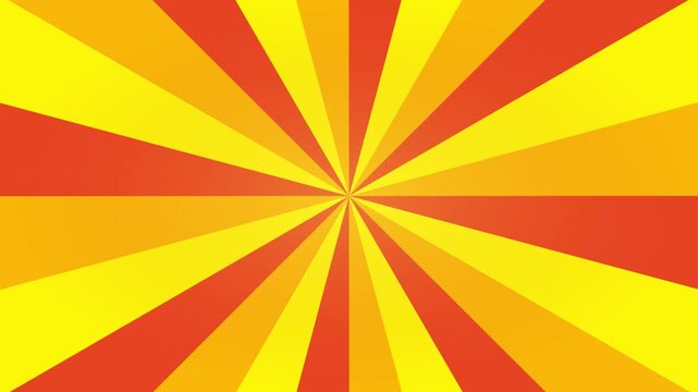 Creative Yellow Sun Ray Geometric Vector Animation