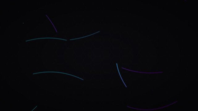 Cyber Tech Digital Network Growth Background Animation