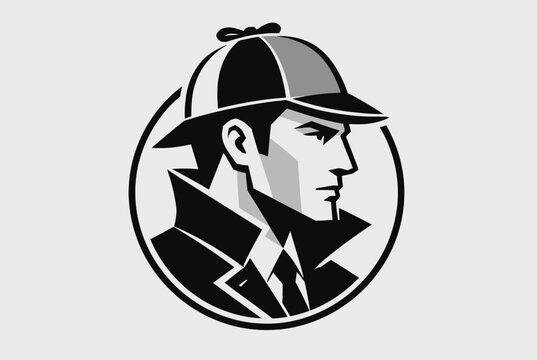 Detective avatar in circular frame with deerstalker hat.