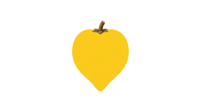 Organic whole yellow canistel fruit or eggfruit isolated on a clean white background, healthy tropical food concept.