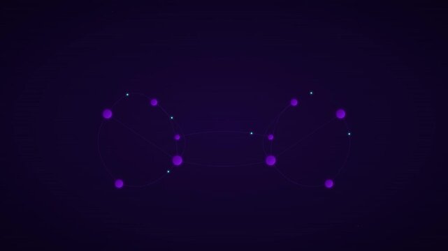 digital brain map synaptic firing indigo violet