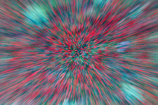 Abstract radial motion blur background in Guadalajara colors