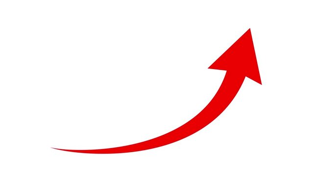 black curve arrow icon on transparent background. flat style. arrow icon for your web site design, logo, app, UI. arrow indicated the direction symbol. curved arrow sign. 4k video.