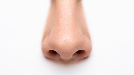 Obraz premium A close-up view of a human nose with clear details