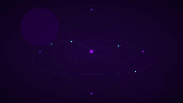 electric violet deep learning brain topology animation