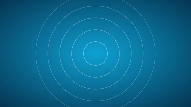 expanding concentric circles ripple effect blue white